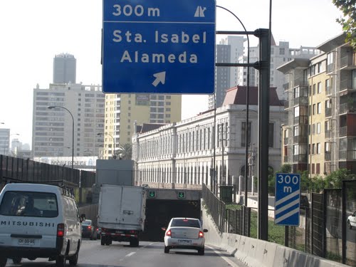6 lugar:  Alameda en la intersección con Autopista Central