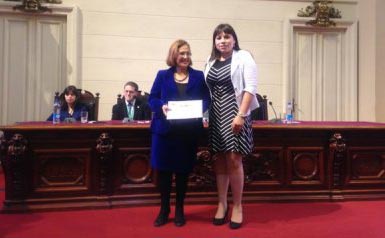 Vicepresidenta del Senado recibió premio “Personaje destacado del Agua 2015”