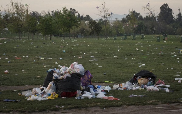 Fondas del Parque O’Higgins: 12 de las 72 toneladas de basura que se generaron fueron recicladas