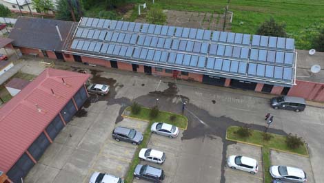 Hospital de Victoria inauguró paneles solares para calentar agua