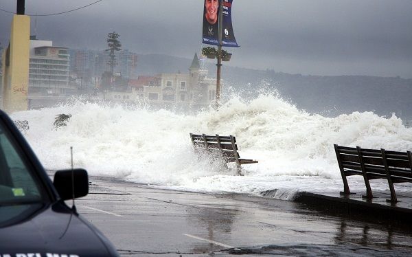 Alertan de fuertes marejadas en la zona costera del país a partir de este miércoles