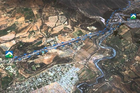 La inestabilidad de las terrazas que sostendrán el proyecto de Aguas Andinas en Pirque