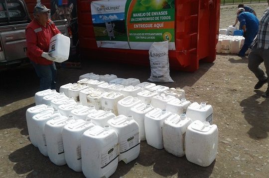 Punto limpio móvil recolecta más de 2 mil envases vacíos de fitosanitarios en Cabildo