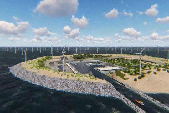Isla artificial podría entregar energía a seis países europeos