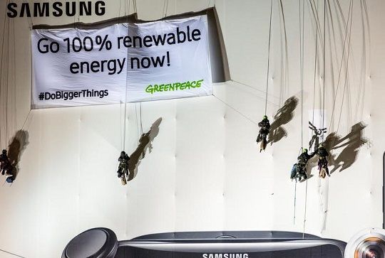Samsung se compromete a operar con un 100% de energías renovables