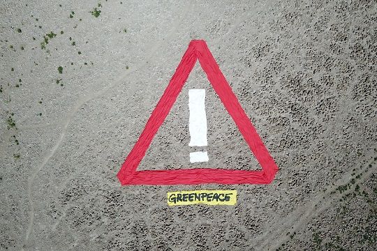 Desde la extinta laguna de Aculeo, Greenpeace exige que nueva Constitución asegure derechos ambientales
