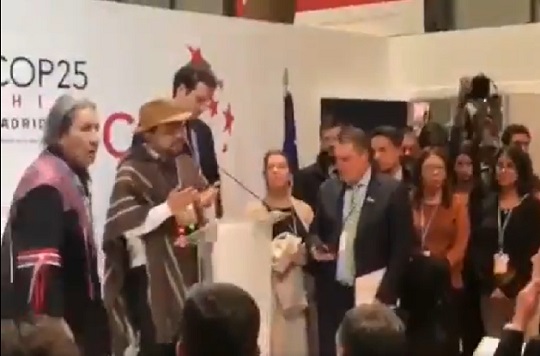 Representantes de pueblos originarios cuestionan a ministra Schmidt en plena COP25