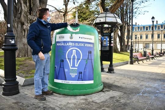 Magallanes Elige Vidrio alcanza el 1 millón de botellas recicladas