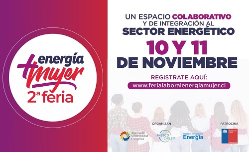 Segunda feria Energía +Mujer se realizará el 10 y 11 de noviembre vía online
