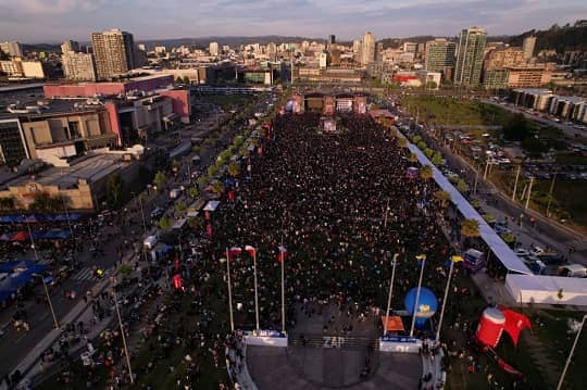 ¿Cuánto CO2 genera el evento musical gratuito más grande de Chile?